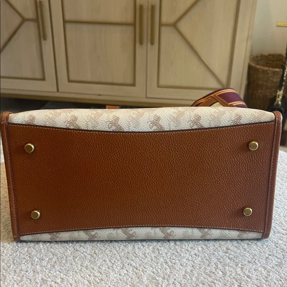 Coach Brown and Cream Leatherware Tote - Picture 10 of 10